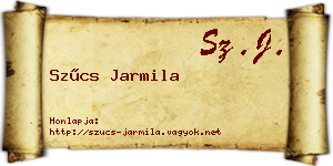 Szűcs Jarmila névjegykártya